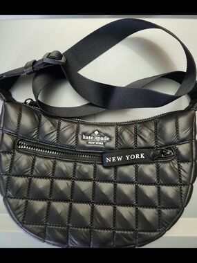 kate spade New York Black Quilted Crossbody Bag